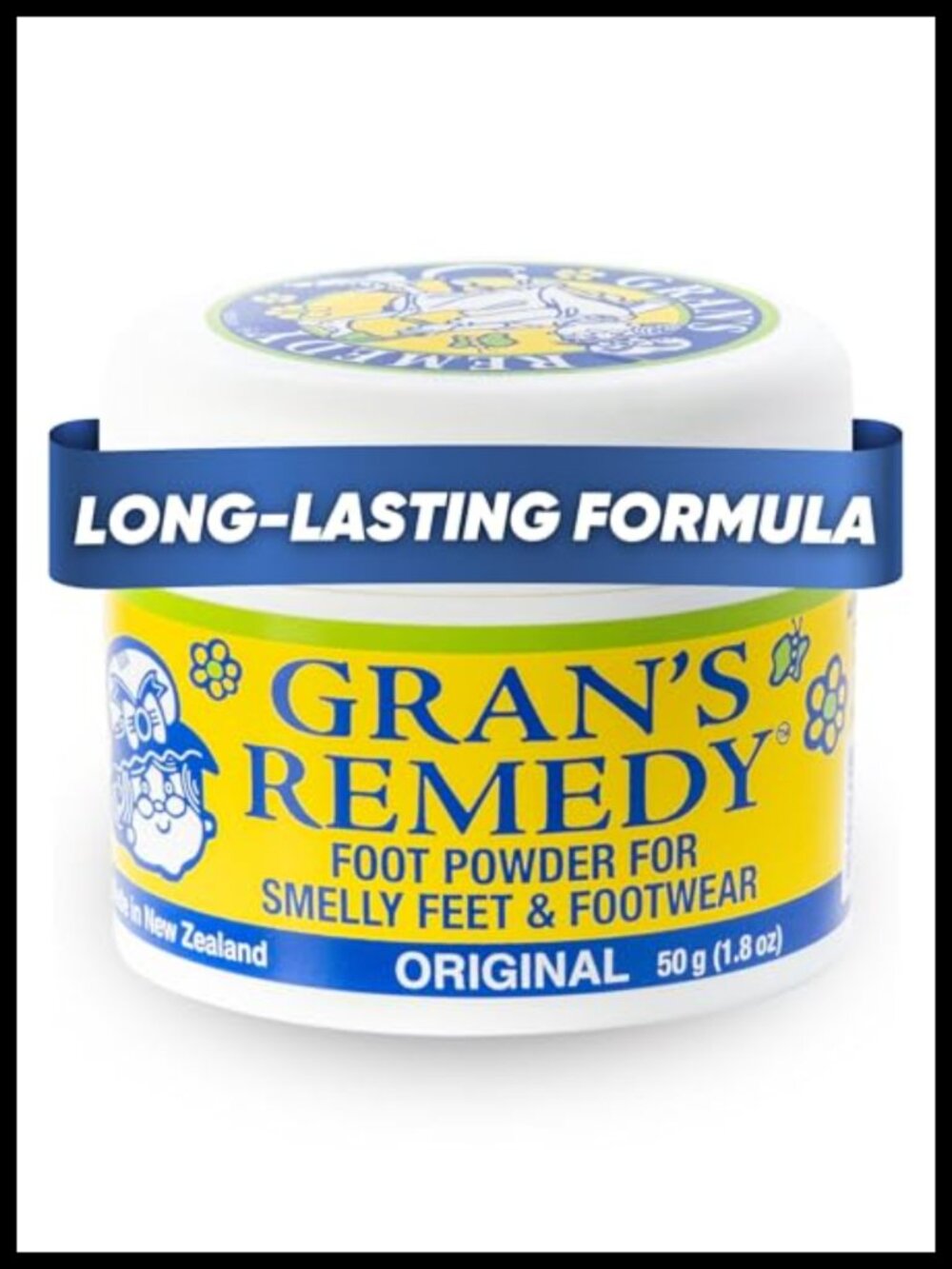 Unscented Foot Powder Deodorizer for Odor Control & Dryness